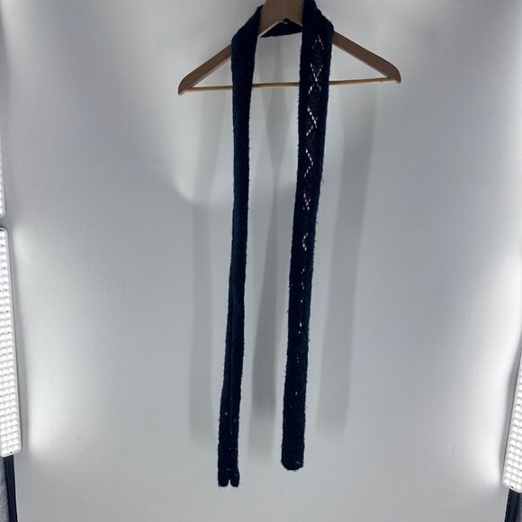 Vintage Blue American Eagle AE Y2K Mohair Blend Scarf Sparkle Sequin - Picture 7 of 7